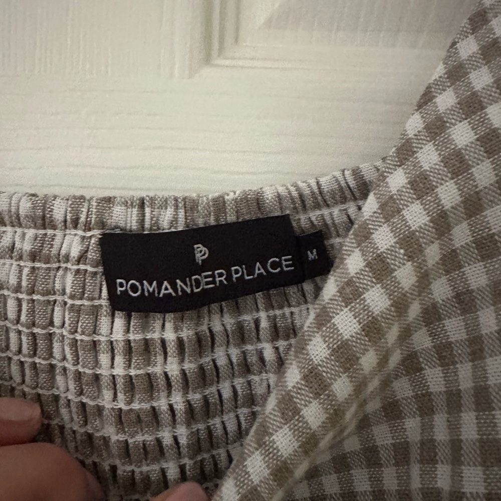 Tuckernuck Brown Gingham Dress NWOT